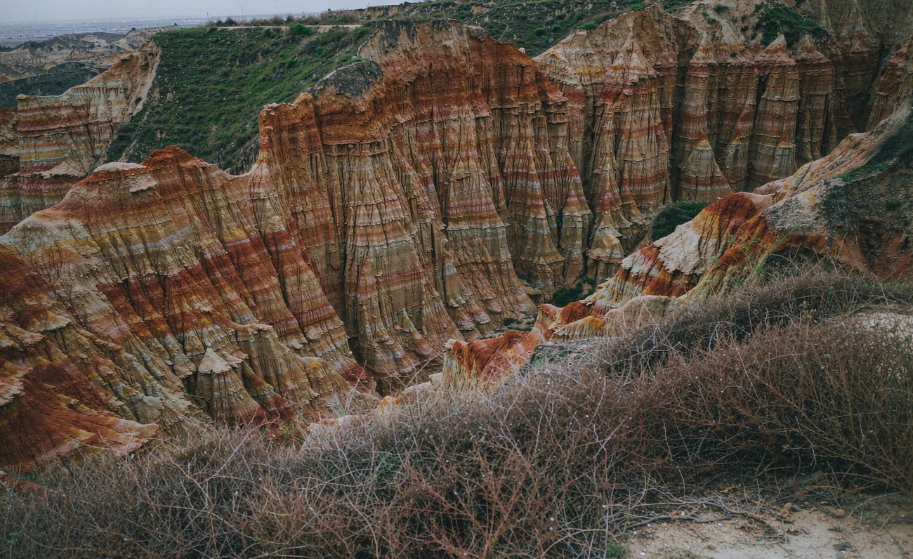 Formations rocheuses colorées de Zhangye